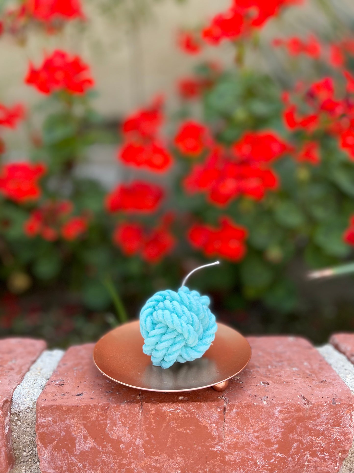 Rose Gold Iron Candle Plate
